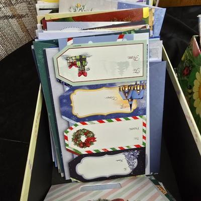 Variety of Greeting cards and storage boxes