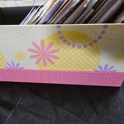 Variety of Greeting cards and storage boxes