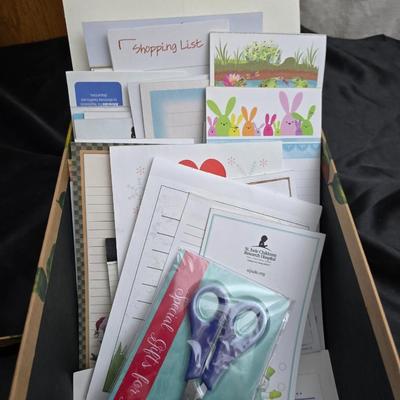 Variety of Greeting cards and storage boxes