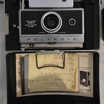 LOT 13: Polaroid, Pentax, and Kodak Cameras with Accessories