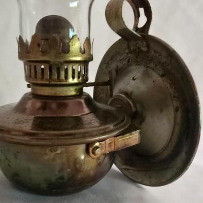LOT 15: Glass Kerosene Lanterns with Extra Hurricane Shades