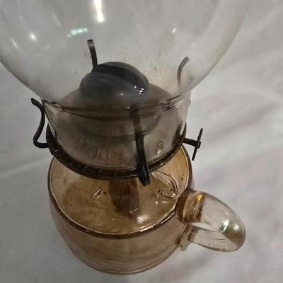 LOT 15: Glass Kerosene Lanterns with Extra Hurricane Shades