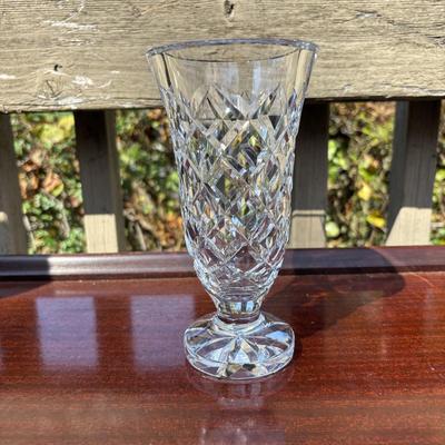 LOT 83: Vintage Crystal Boudoir Table Lamps. Antique Swivel Frames and a Crystal Vase
