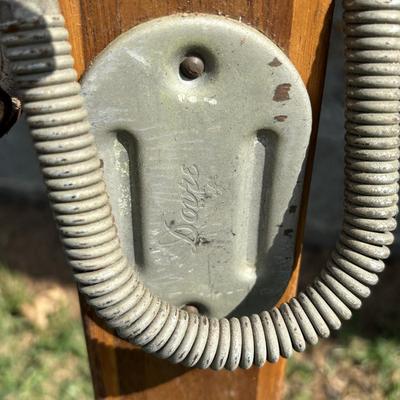 LOT 86: Vintage Wooden Skis w/Dovre Bindings and Bambo Ski Poles
