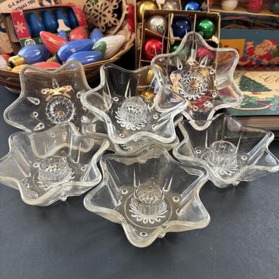 LOT 88: Vintage Christmas & More: Schober's, Germany Angel w/Candle, Vintage Mini Ornaments, Tapers & Glass Star Candle...