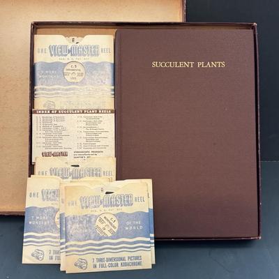 LOT 89: View Master Junior Projector & Wonders of the World Slides including Succulent Plants in Original Box-W. Taylor Marshall