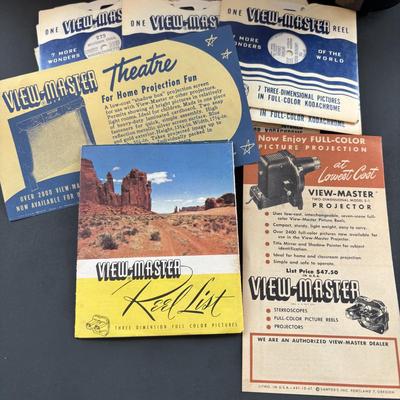 LOT 89: View Master Junior Projector & Wonders of the World Slides including Succulent Plants in Original Box-W. Taylor Marshall