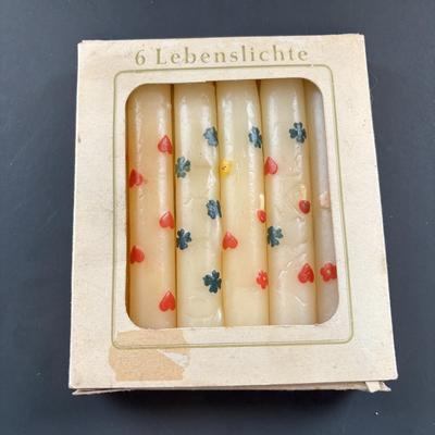 LOT 90: MCM Cast Iron Cluster Candleholders, Made in Italy Ceramic Planter, Rainbow Flower Tapers, Mini Funny Design, W. Germany Candle...