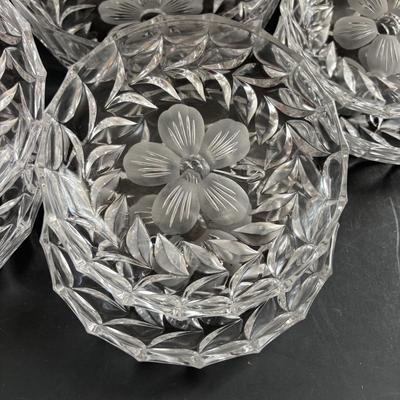 LOT 93: Floral China & Etched Crystal Collection: Mikori Ware, Barvaria & Others