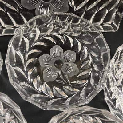 LOT 93: Floral China & Etched Crystal Collection: Mikori Ware, Barvaria & Others