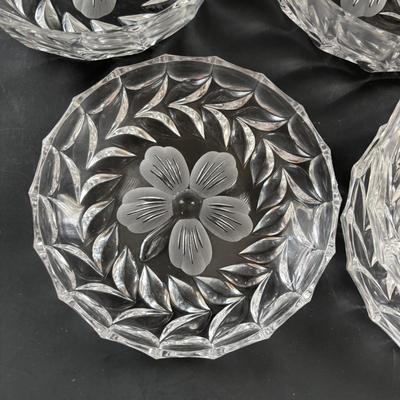 LOT 93: Floral China & Etched Crystal Collection: Mikori Ware, Barvaria & Others