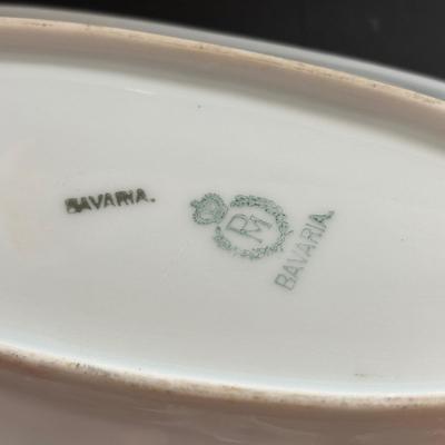 LOT 93: Floral China & Etched Crystal Collection: Mikori Ware, Barvaria & Others