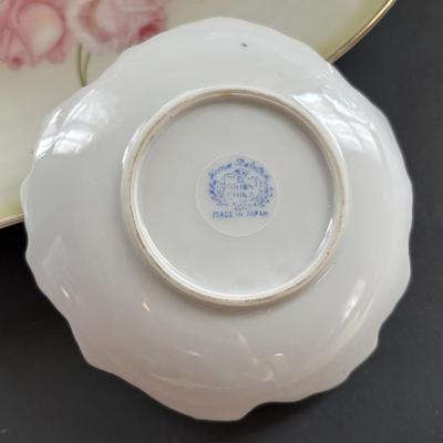 LOT 93: Floral China & Etched Crystal Collection: Mikori Ware, Barvaria & Others
