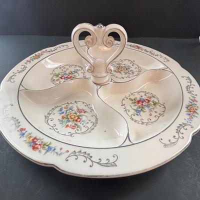 LOT 93: Floral China & Etched Crystal Collection: Mikori Ware, Barvaria & Others