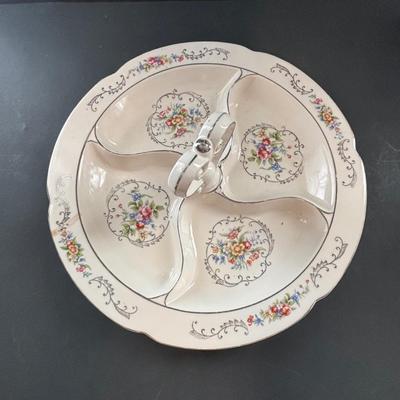 LOT 93: Floral China & Etched Crystal Collection: Mikori Ware, Barvaria & Others