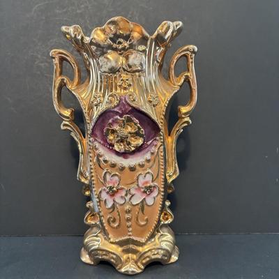 LOT 96: Made in Germany Collection: Oscar Schlegelmilch Porcelain Trinket Box, Carl Thielsch CT Dessert Dishes, Erphila Vases & More