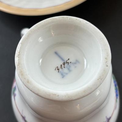 LOT 96: Made in Germany Collection: Oscar Schlegelmilch Porcelain Trinket Box, Carl Thielsch CT Dessert Dishes, Erphila Vases & More