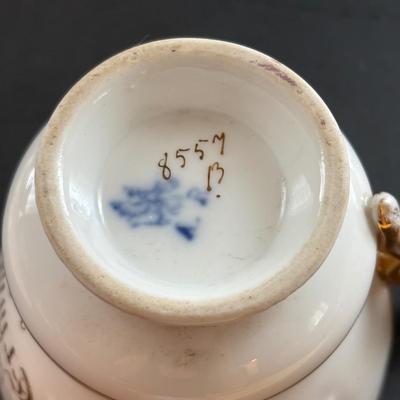 LOT 96: Made in Germany Collection: Oscar Schlegelmilch Porcelain Trinket Box, Carl Thielsch CT Dessert Dishes, Erphila Vases & More