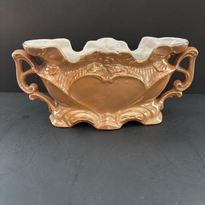 LOT 96: Made in Germany Collection: Oscar Schlegelmilch Porcelain Trinket Box, Carl Thielsch CT Dessert Dishes, Erphila Vases & More