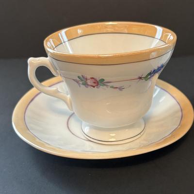 LOT 96: Made in Germany Collection: Oscar Schlegelmilch Porcelain Trinket Box, Carl Thielsch CT Dessert Dishes, Erphila Vases & More