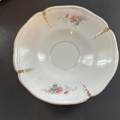 LOT 96: Made in Germany Collection: Oscar Schlegelmilch Porcelain Trinket Box, Carl Thielsch CT Dessert Dishes, Erphila Vases & More