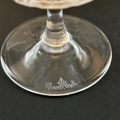 LOT 97: Vintage Rosenthal "Romance" Crystal Collection: Set of 12 Stemware Glasses (5.75")