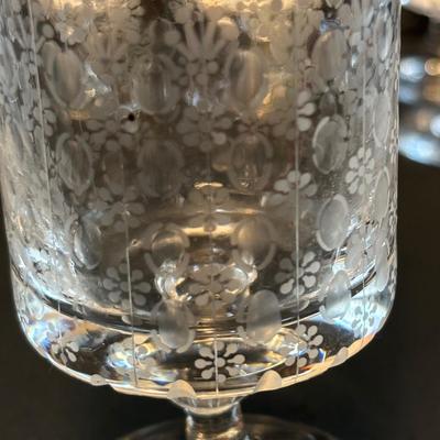 LOT 98: Vintage Rosenthal "Romance" Crystal Collection: Set of 12 Stemware (4.5")