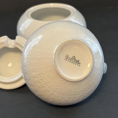 LOT 103: Vintage Rosenthal " Romance" Collection: Studio Line Cream & Sugar Set, Continental Cover Butter Dish & Gravy...