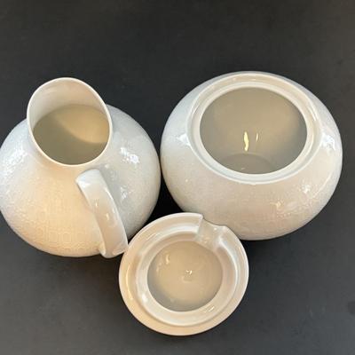 LOT 103: Vintage Rosenthal " Romance" Collection: Studio Line Cream & Sugar Set, Continental Cover Butter Dish & Gravy...
