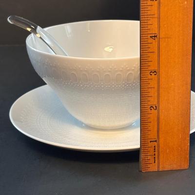LOT 103: Vintage Rosenthal " Romance" Collection: Studio Line Cream & Sugar Set, Continental Cover Butter Dish & Gravy...