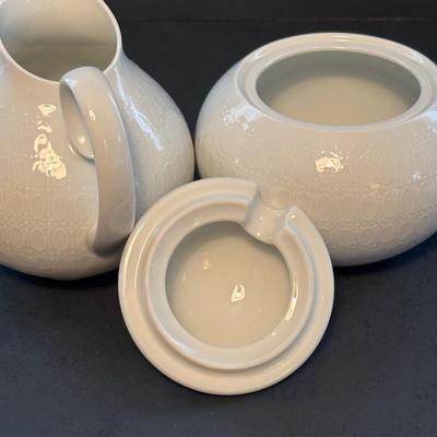 LOT 103: Vintage Rosenthal " Romance" Collection: Studio Line Cream & Sugar Set, Continental Cover Butter Dish & Gravy...