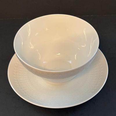 LOT 103: Vintage Rosenthal " Romance" Collection: Studio Line Cream & Sugar Set, Continental Cover Butter Dish & Gravy...