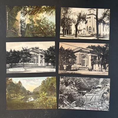 LOT 104: Vintage Local Postcards, Wurttemberg Celluloid Desk Clock, Toms River Bi-Centennial Trivet