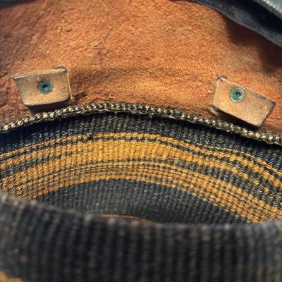 LOT 107: Vintage Cloth, Collapsible Suitcase, Felted Hobo Bag, Woven w/Leather Trim Bag