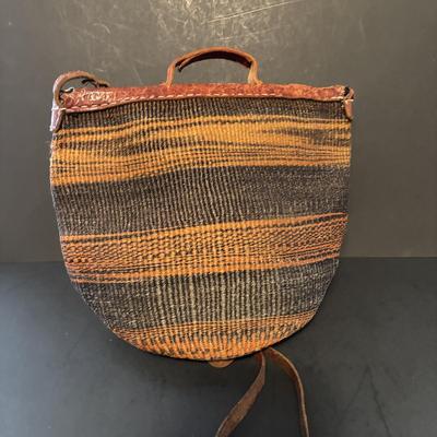 LOT 107: Vintage Cloth, Collapsible Suitcase, Felted Hobo Bag, Woven w/Leather Trim Bag