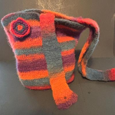 LOT 107: Vintage Cloth, Collapsible Suitcase, Felted Hobo Bag, Woven w/Leather Trim Bag