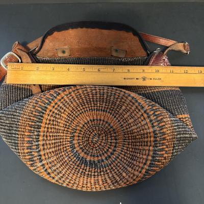 LOT 107: Vintage Cloth, Collapsible Suitcase, Felted Hobo Bag, Woven w/Leather Trim Bag