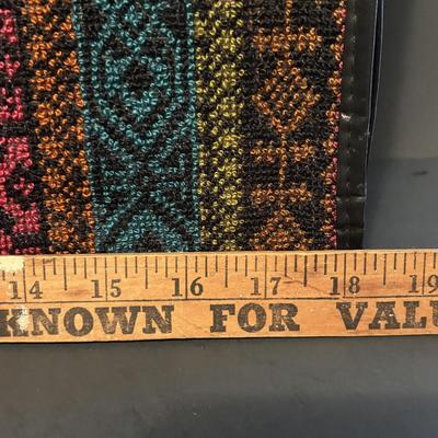 LOT 107: Vintage Cloth, Collapsible Suitcase, Felted Hobo Bag, Woven w/Leather Trim Bag