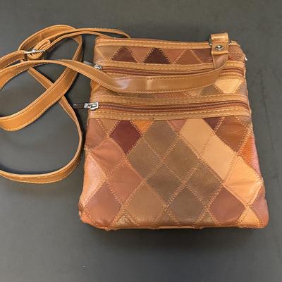 LOT 108: Caribbean Bag Joe, Patchwork Crossbody Bag, Cappelli Straworld Light Brown Suede Purse, Faux Suede Purse, Brown Crochets Bag...