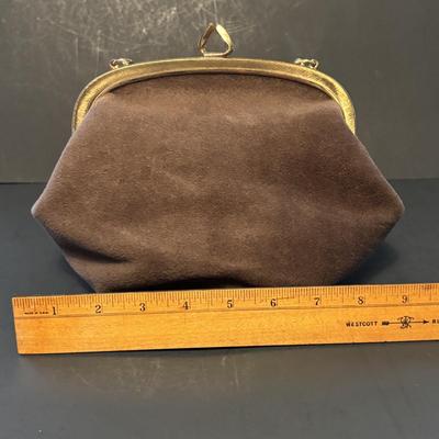 LOT 108: Caribbean Bag Joe, Patchwork Crossbody Bag, Cappelli Straworld Light Brown Suede Purse, Faux Suede Purse, Brown Crochets Bag...