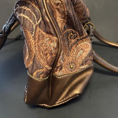 LOT 108: Caribbean Bag Joe, Patchwork Crossbody Bag, Cappelli Straworld Light Brown Suede Purse, Faux Suede Purse, Brown Crochets Bag...