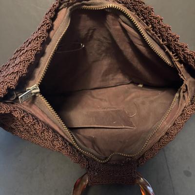 LOT 108: Caribbean Bag Joe, Patchwork Crossbody Bag, Cappelli Straworld Light Brown Suede Purse, Faux Suede Purse, Brown Crochets Bag...