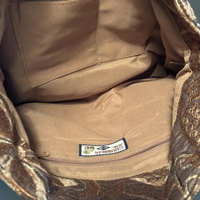 LOT 108: Caribbean Bag Joe, Patchwork Crossbody Bag, Cappelli Straworld Light Brown Suede Purse, Faux Suede Purse, Brown Crochets Bag...