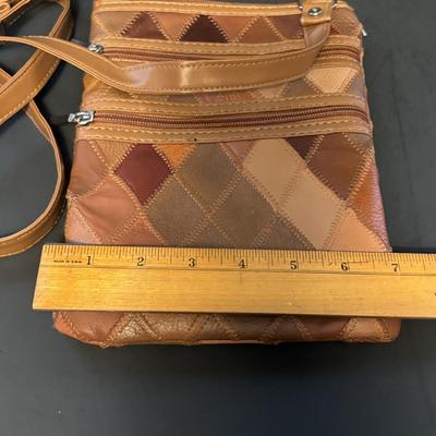 LOT 108: Caribbean Bag Joe, Patchwork Crossbody Bag, Cappelli Straworld Light Brown Suede Purse, Faux Suede Purse, Brown Crochets Bag...