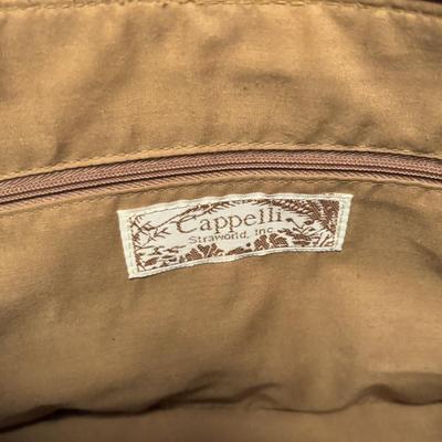 LOT 108: Caribbean Bag Joe, Patchwork Crossbody Bag, Cappelli Straworld Light Brown Suede Purse, Faux Suede Purse, Brown Crochets Bag...