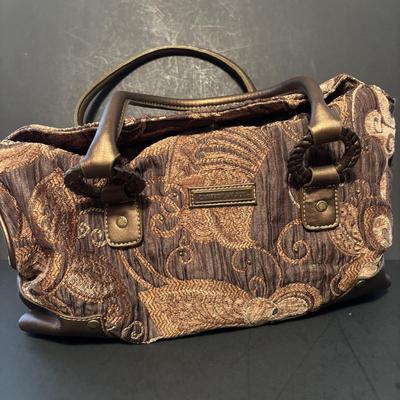 LOT 108: Caribbean Bag Joe, Patchwork Crossbody Bag, Cappelli Straworld Light Brown Suede Purse, Faux Suede Purse, Brown Crochets Bag...