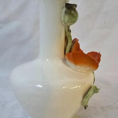 LOT 116: Set of Two Vintage Metal Jewelry Boxes, Capodimonte Bud Vase & More