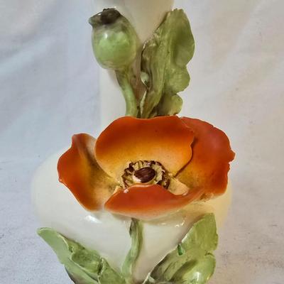 LOT 116: Set of Two Vintage Metal Jewelry Boxes, Capodimonte Bud Vase & More