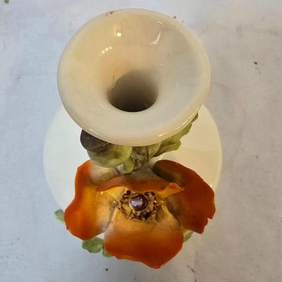 LOT 116: Set of Two Vintage Metal Jewelry Boxes, Capodimonte Bud Vase & More