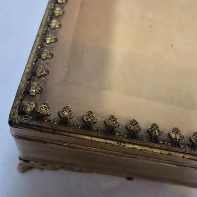 LOT 116: Set of Two Vintage Metal Jewelry Boxes, Capodimonte Bud Vase & More